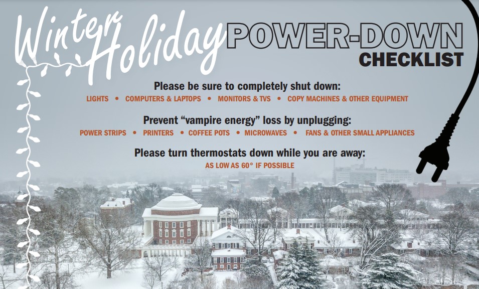 winter holiday power down