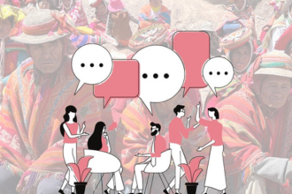 Illustration of people talking