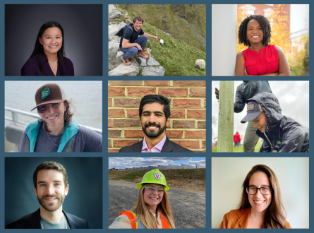 Collage of sustainability alumni