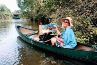 painting on a boat