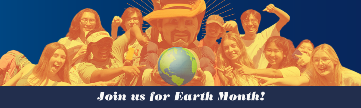 cavman holding earth around a crowd of people