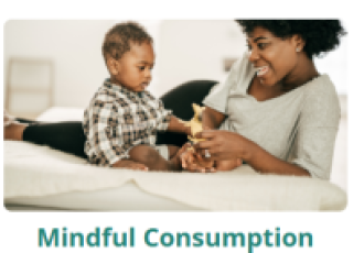 Image of a woman and a child smiling